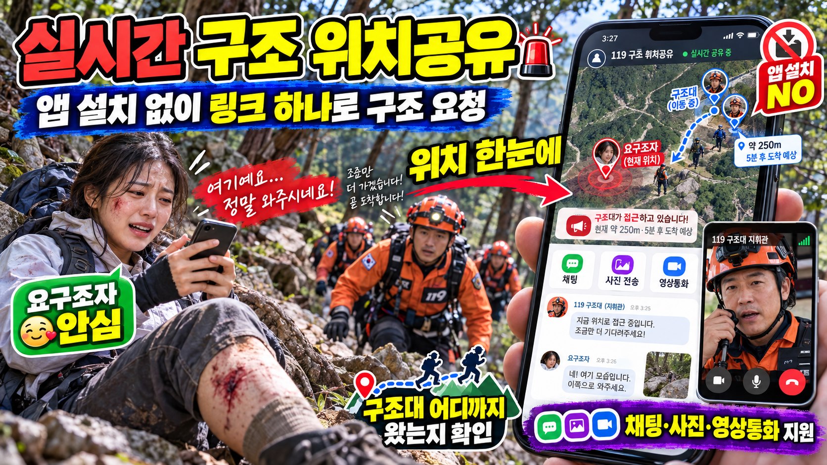 구조 위치공유 시스템 소개 이미지